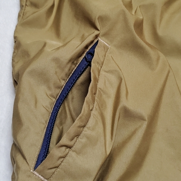 VINTAGE 70s LL Bean Khaki Blue Ribbed Talon Zipper Full-zip Windbreaker Jacket - Picture 4 of 15